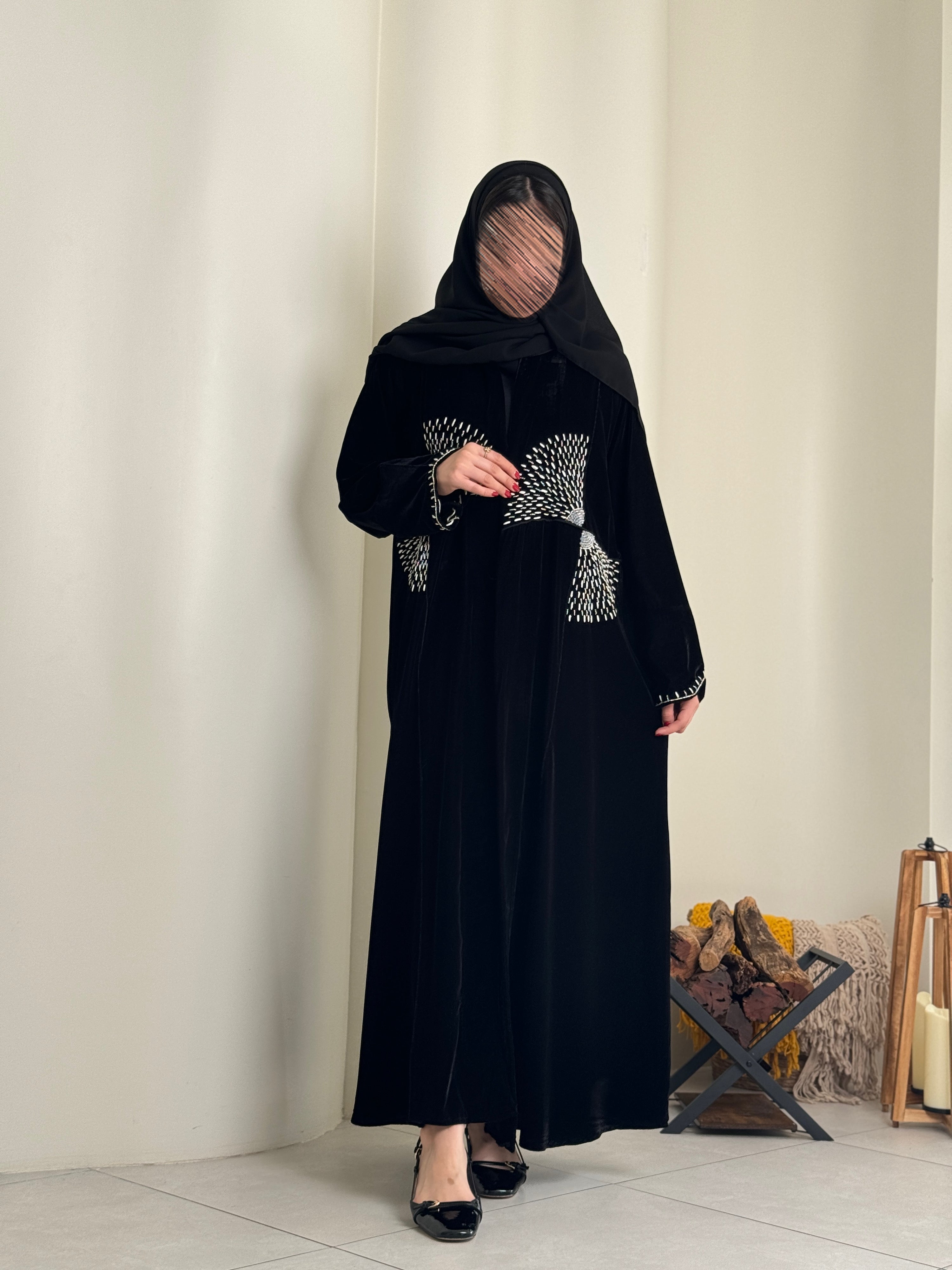 مخمل مع شك دردوزى نصية كلوش - SNA14