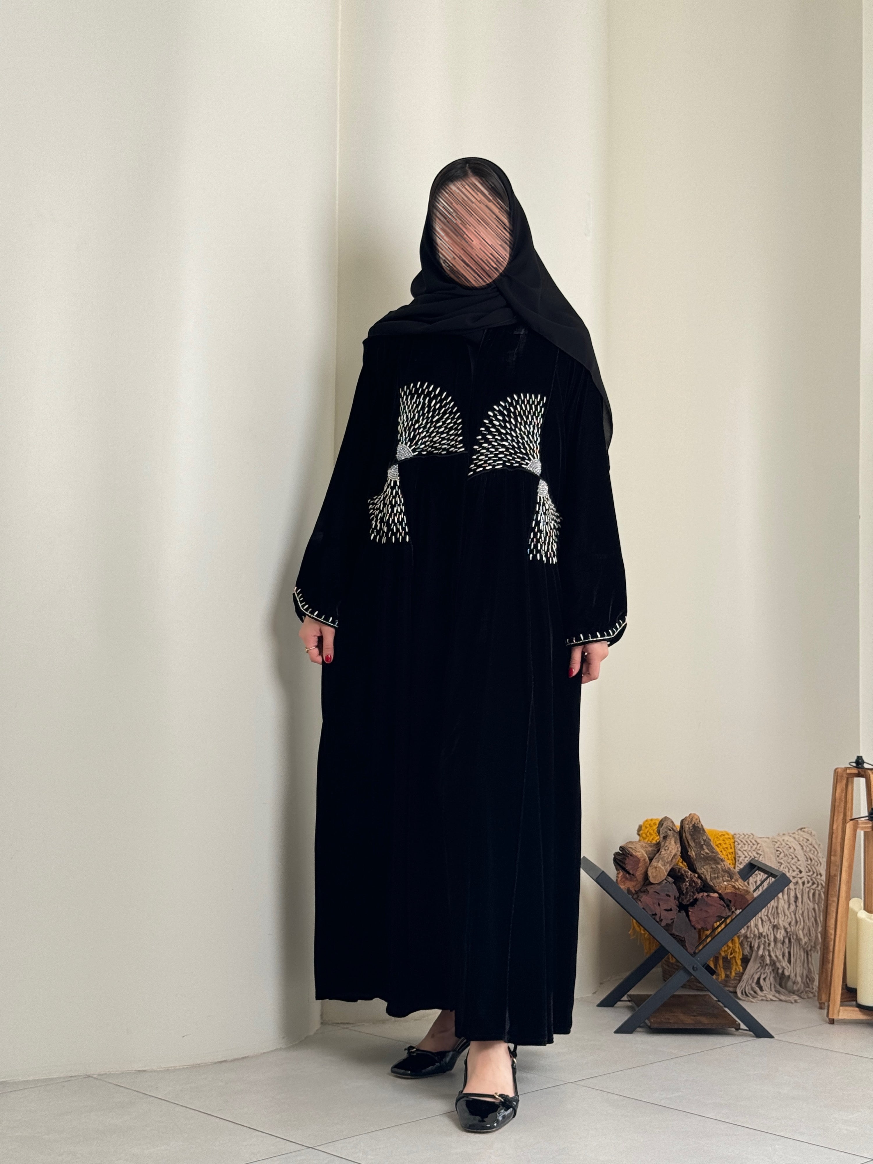 مخمل مع شك دردوزى نصية كلوش - SNA14