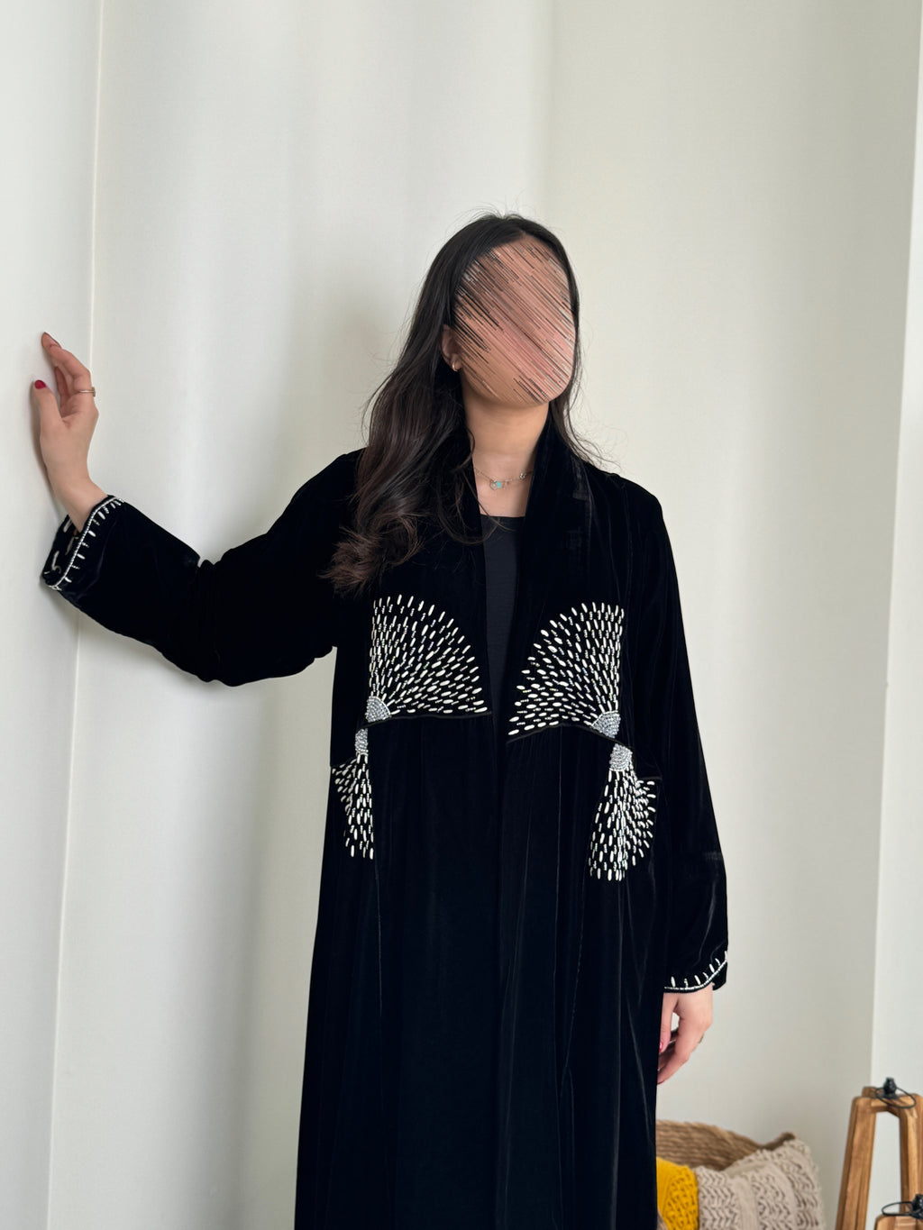 مخمل مع شك دردوزى نصية كلوش - SNA14