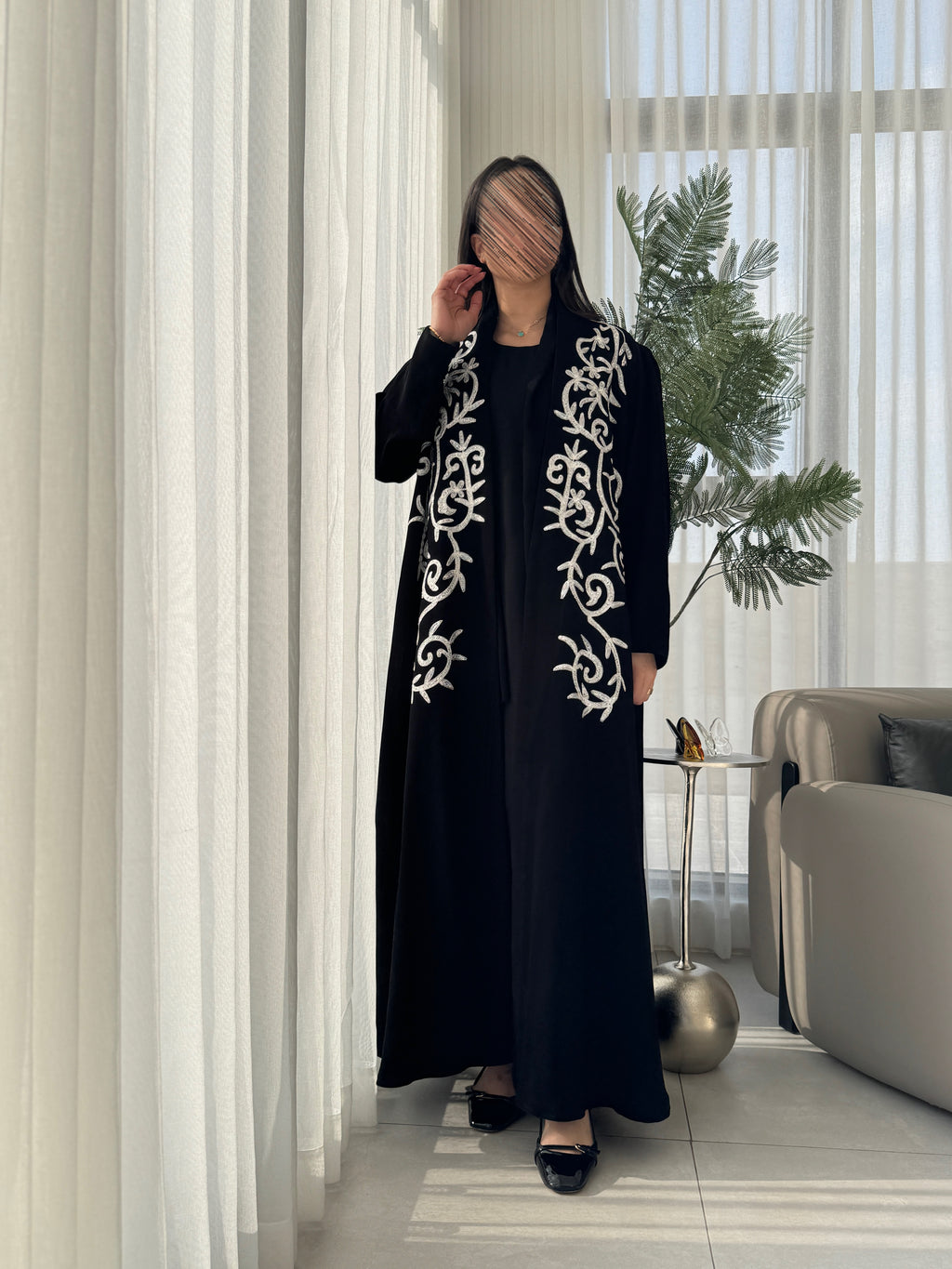 هاري تطريز كم بوف نص كلوش - SNA01