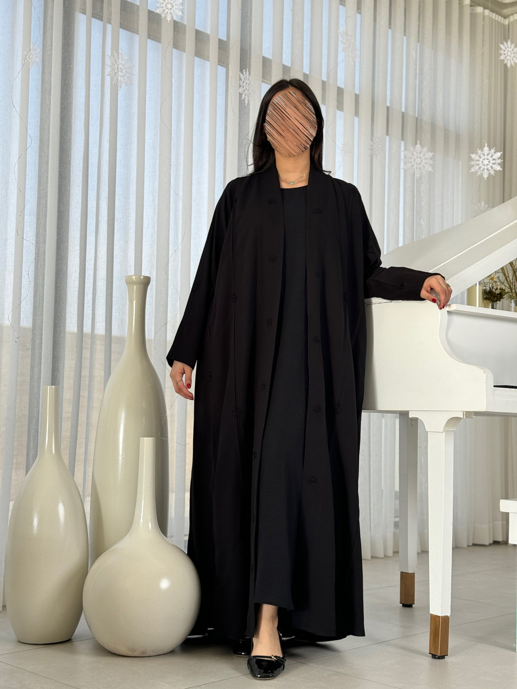 قماش كريب الشرقيه شكيدي نص كلوش - SNA11