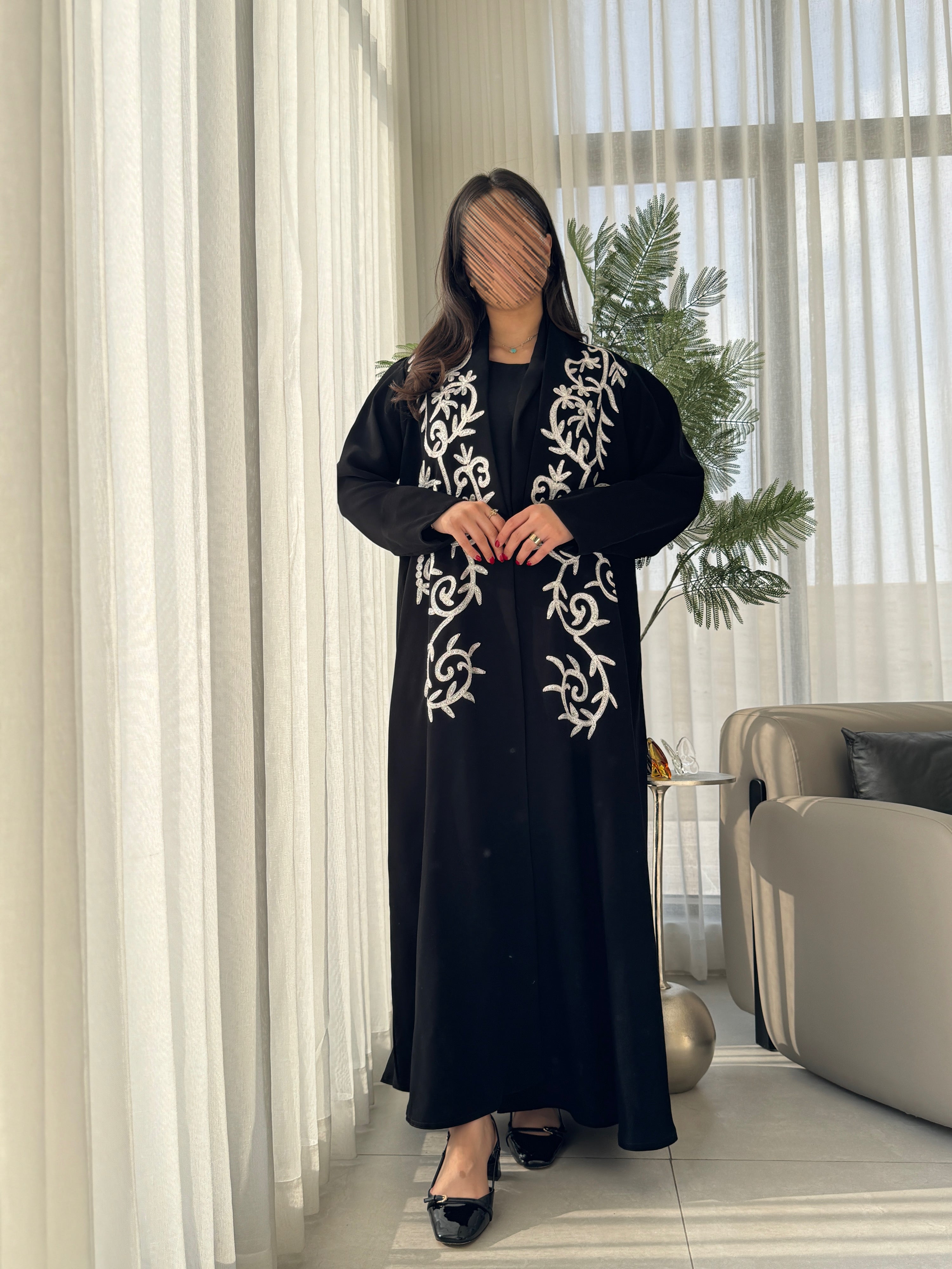 هاري تطريز كم بوف نص كلوش - SNA01