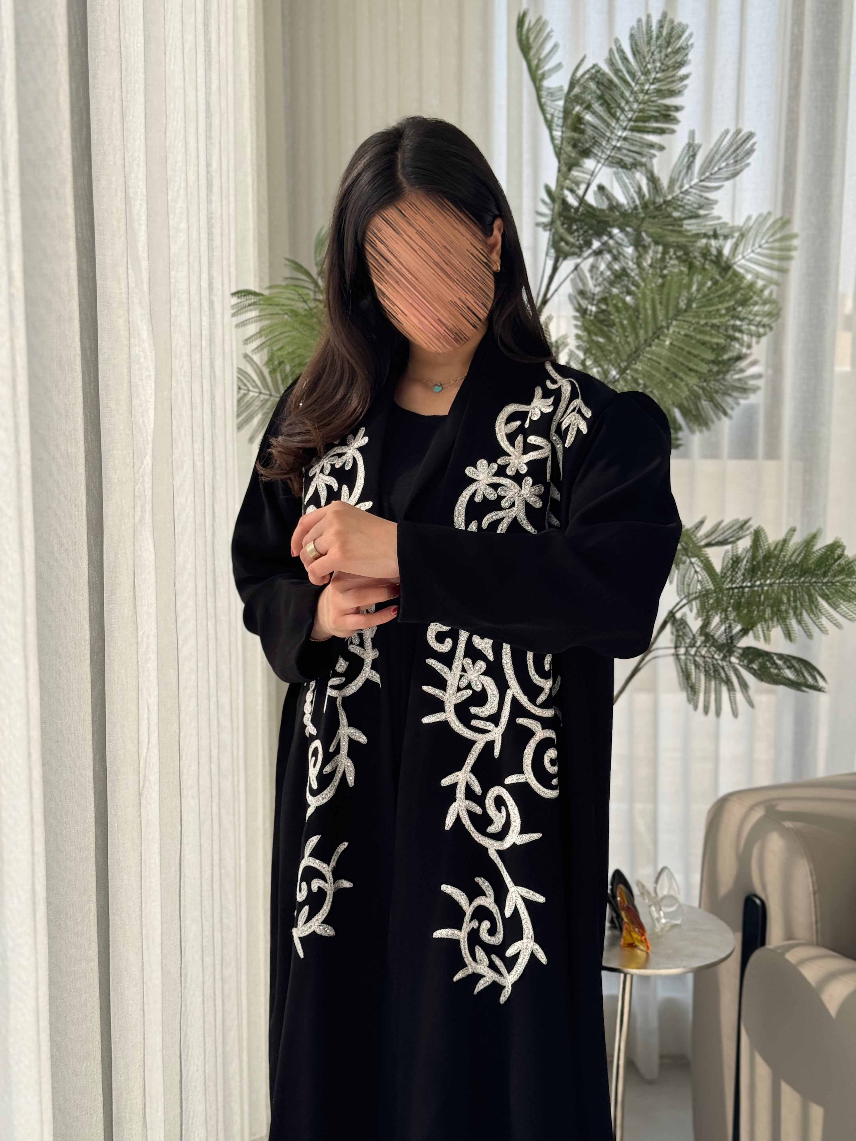 هاري تطريز كم بوف نص كلوش - SNA01