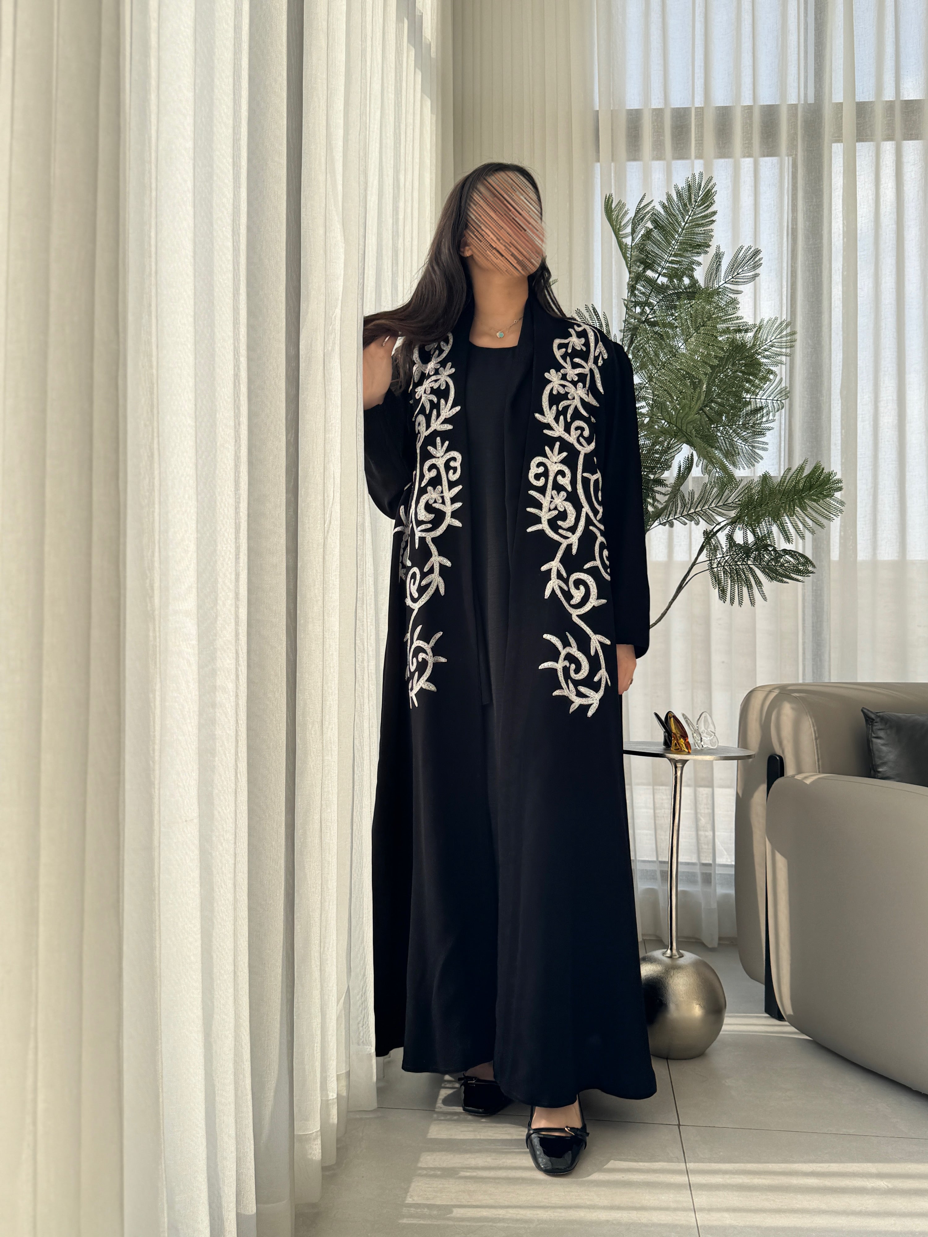 هاري تطريز كم بوف نص كلوش - SNA01